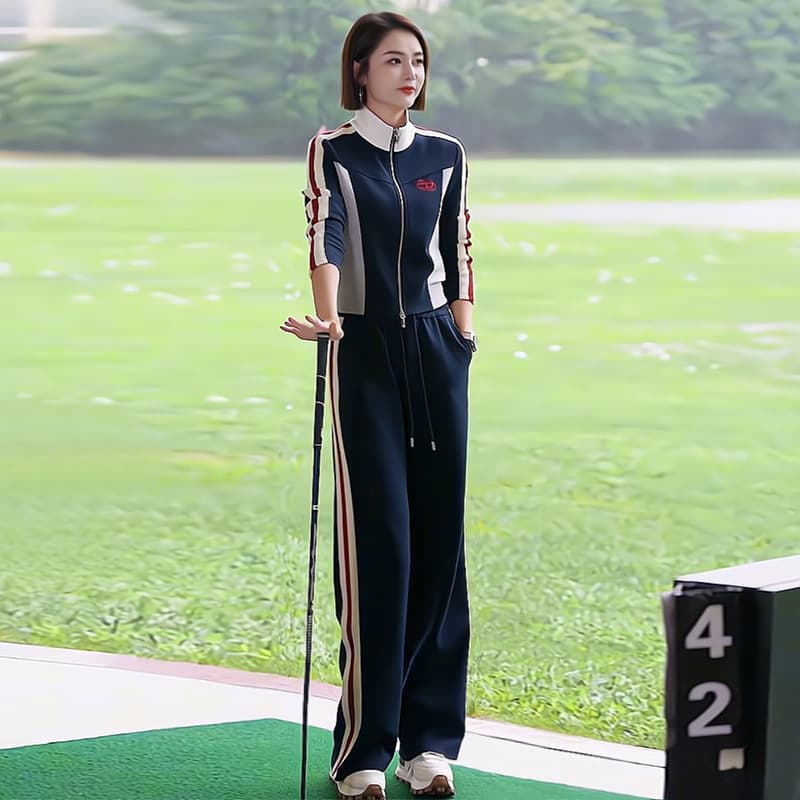 ジャージ レディース アスリート風 上下セット スポーツウェア