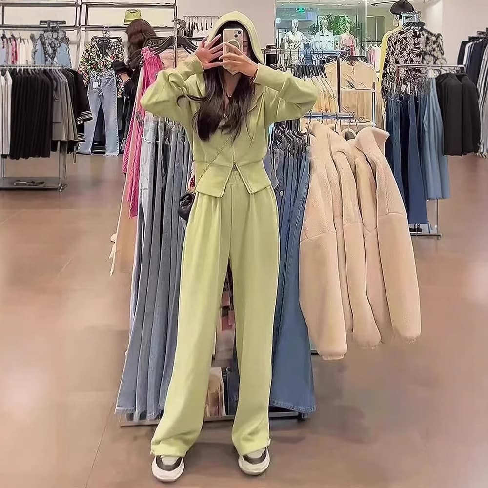 ジャージ レディース ゆったりシルエット ロング丈セットアップ
